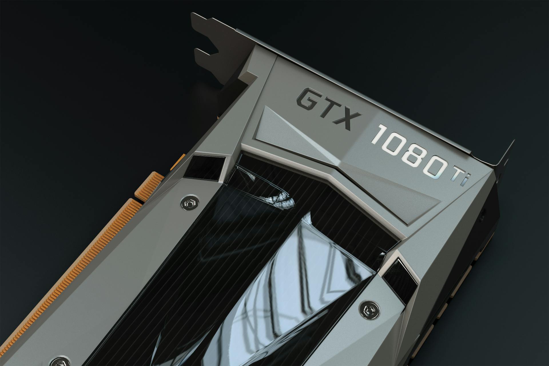 a pre owned graphics card on a table